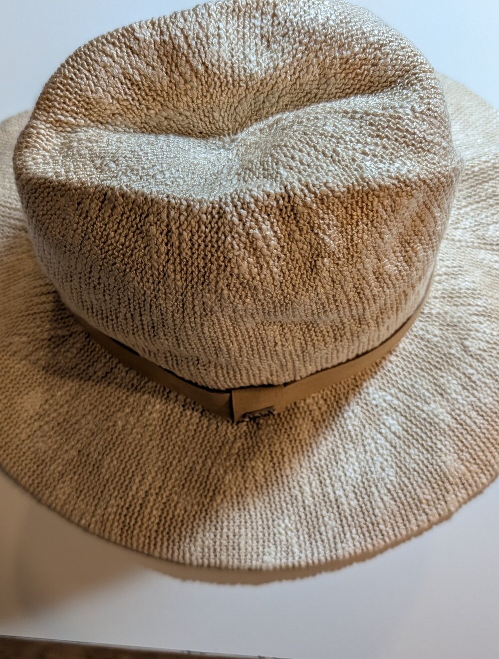 All Saints Talia Neutral Sun Hat with Band NWT